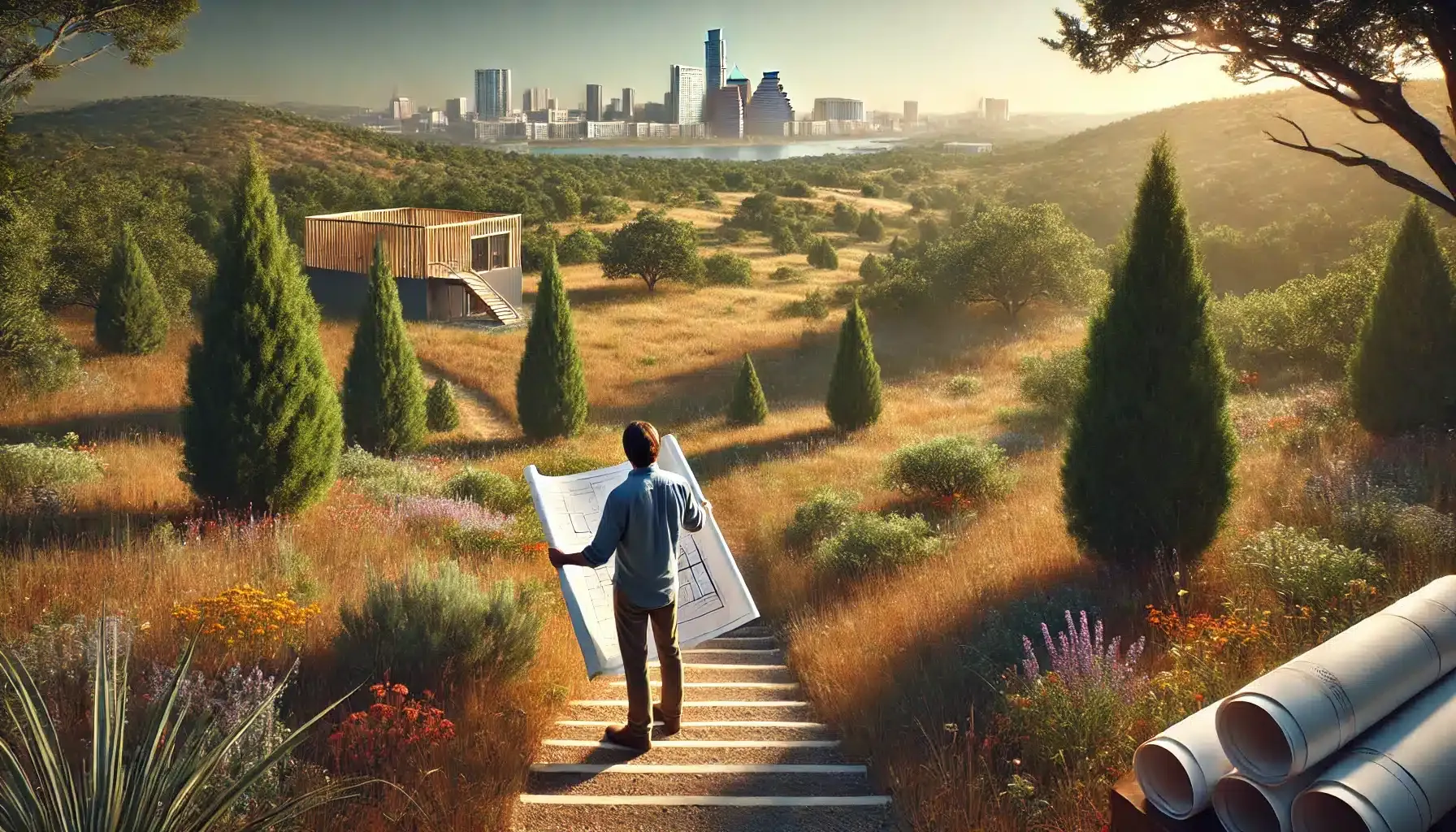 selection of a residential plot for a custom home in Austin, Texas