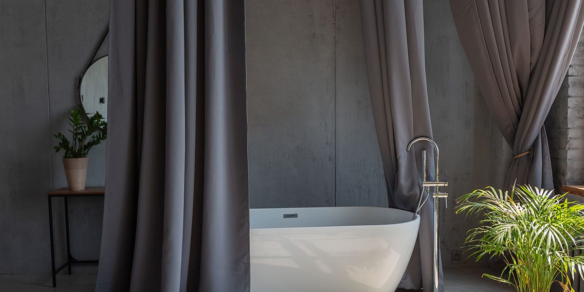 do shower curtains work for walk in showers