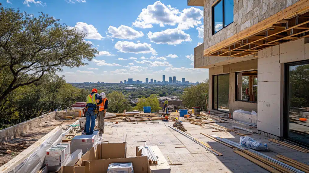 construction of a custom home in austin tx